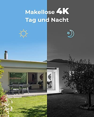 Haus mit Tag- und Nachtsicht.