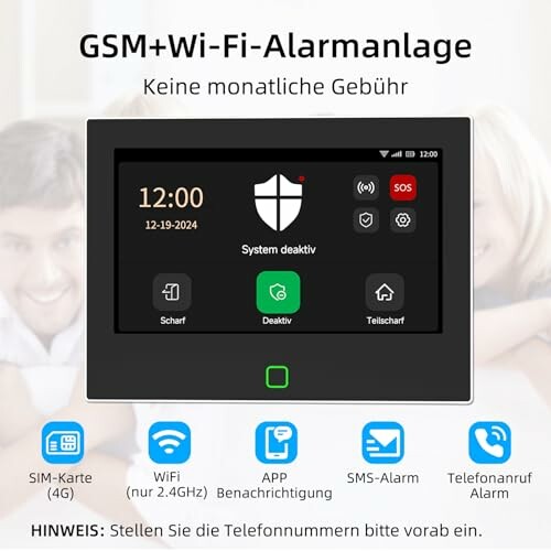 CPVAN GSM + WiFi Alarmanlage