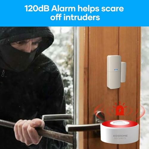 Einbrecher wird von lautem Alarm abgeschreckt.