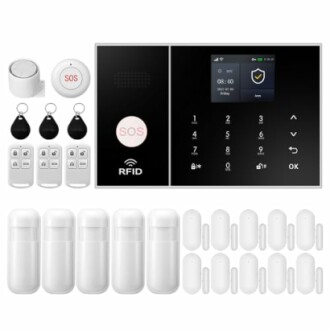 Hausalarmsystem mit Sensoren und Fernbedienungen