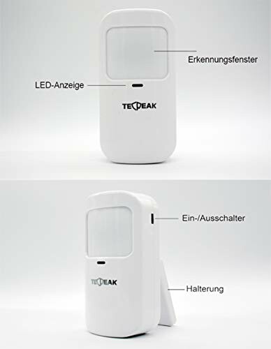 Bewegungssensor mit LED-Anzeige und Erkennungsfenster